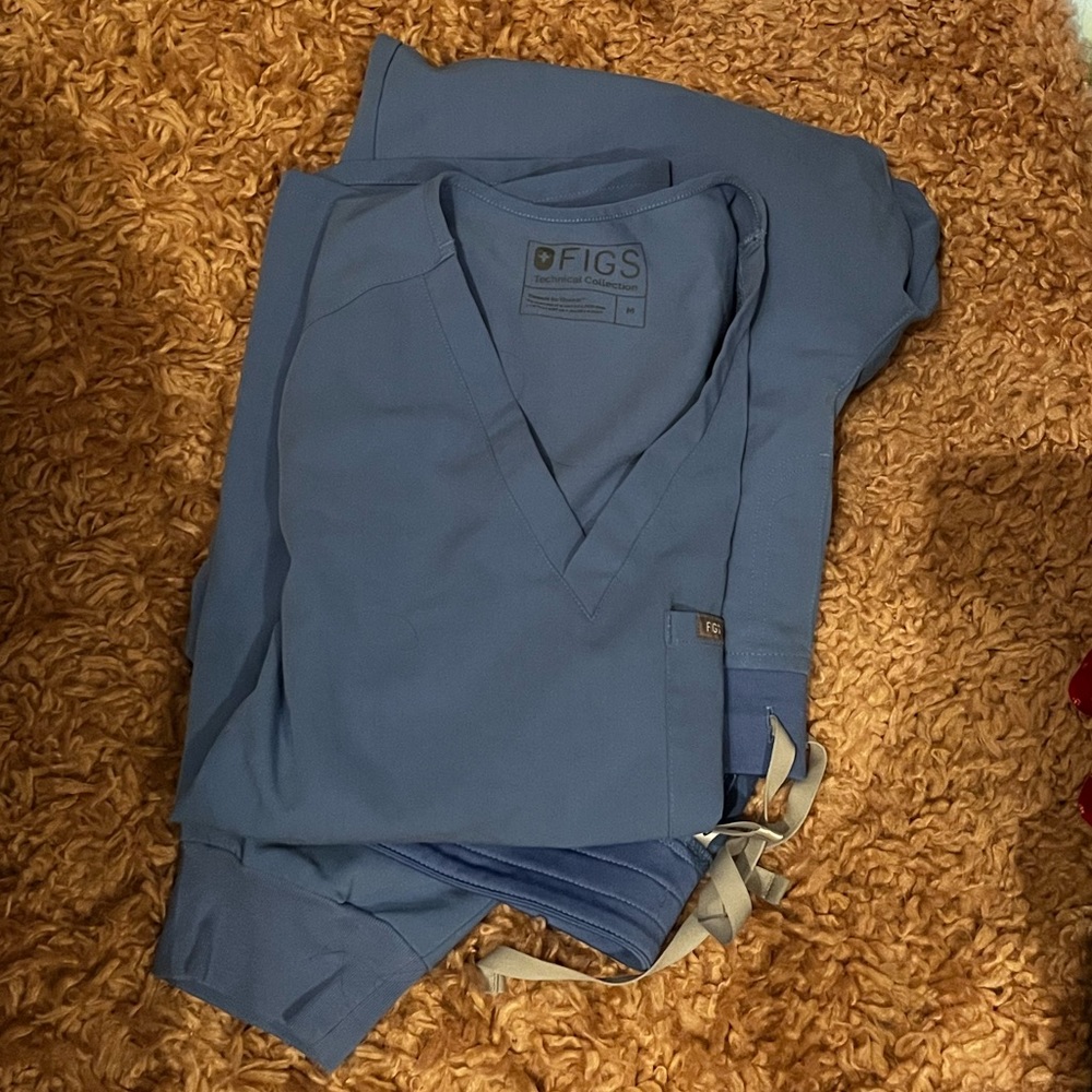 Figs Scrub Set, Ceil Blue